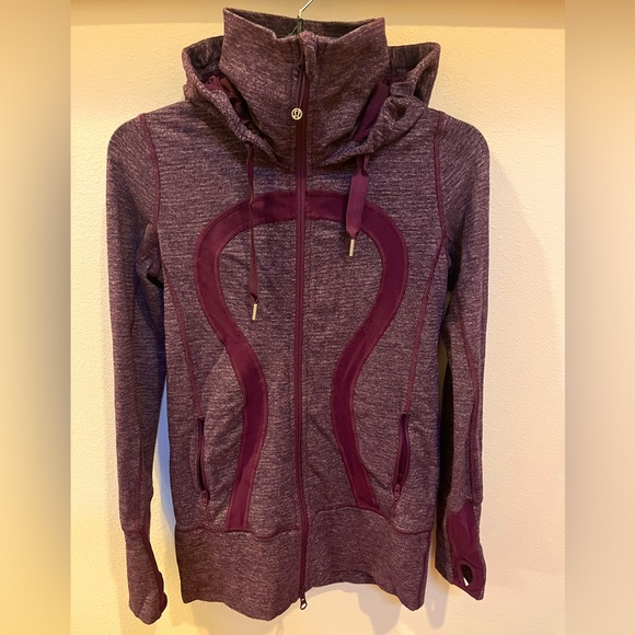 Lululemon Women’s Original Scuba Full Zip Hoodie Sweatshirt Magenta Size 4 - Picture 1 of 7